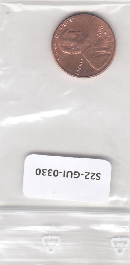 S22-GU1-0330-M02 United States 1 Cent UNC 2016D KM468