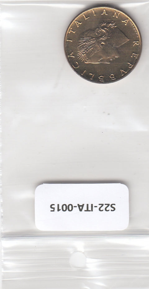 S22-ITA-0015-M42 Italy 20 lire UNC 1975 KM97