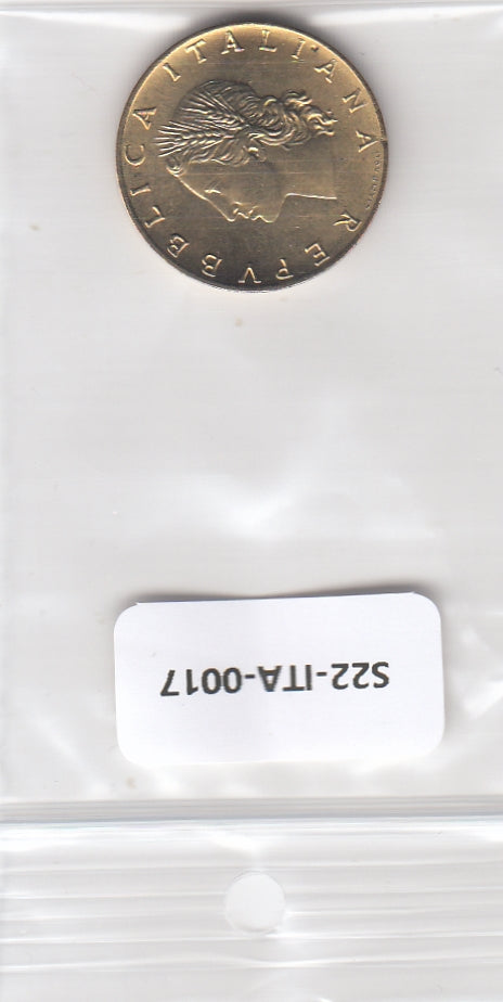 S22-ITA-0017-M43 Italy 20 lire UNC 1979 KM97