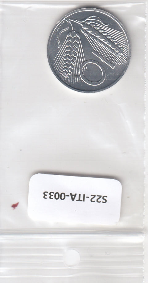 S22-ITA-0033-M33 Italië 10 lire FDC 1989 KM93