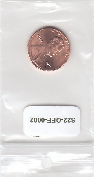 S22-QEE-0002-M46 United States 1 Cent UNC 2011 KM468 D
