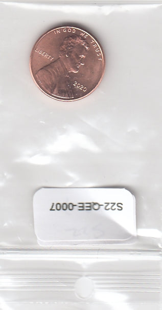 S22-QEE-0007-M89 United States 1 Cent UNC 2020 KM468