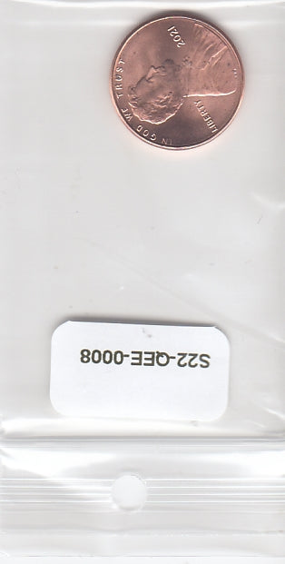 S22-QEE-0008-M86 United States 1 Cent UNC 2021 KM468