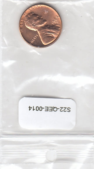 S22-QEE-0014-M98 United States 1 Cent UNC 1964 KM201 D-ver