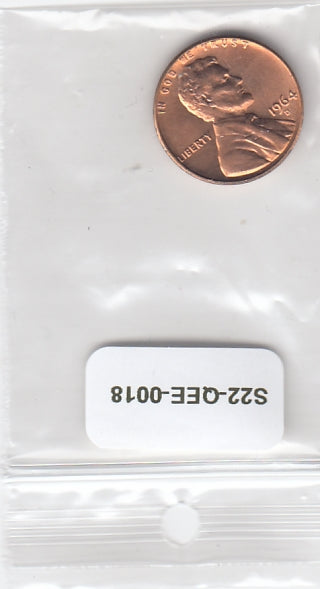 S22-QEE-0018-M47 United States 1 Cent UNC 1964 KM201 D