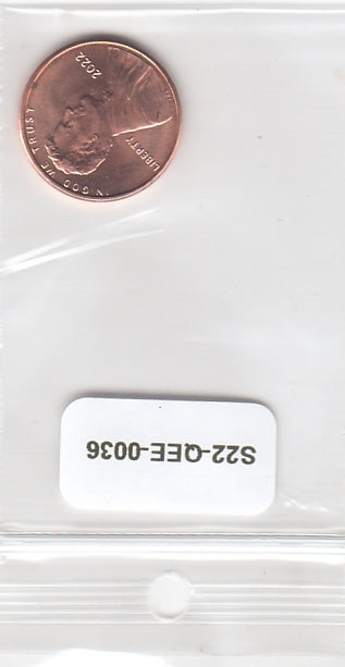 S22-QEE-0036-M40 United States 1 Cent UNC 2022 KM468
