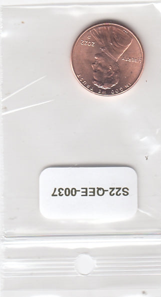 S22-QEE-0037-M38 Verenigde Staten 1 Cent UNC 2022 KM468 D