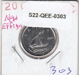 S22-QEE-0303 Canada 10 Cents BU 2003 KM492 P