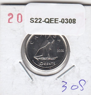 S22-QEE-0308 Canada 10 Cents BU 2006 KM492 P