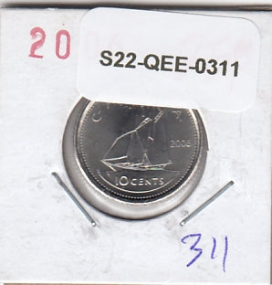 S22-QEE-0311 Canada 10 Cents BU 2006 KM492 P
