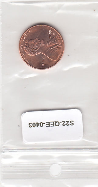 S22-QEE-0403 United States 1 Cent UNC 2009 KM444 D Presidency