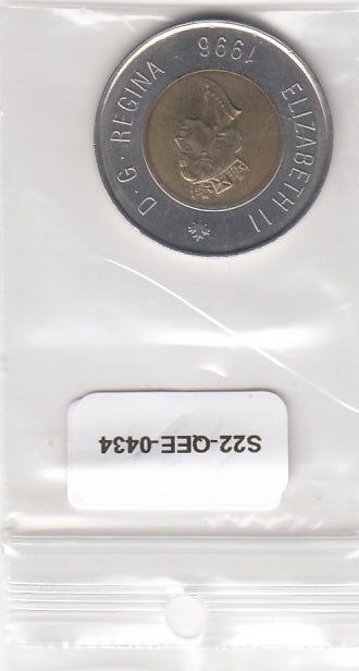 S22-QEE-0434 Canada 2 Dollar XF 1996 KM270a