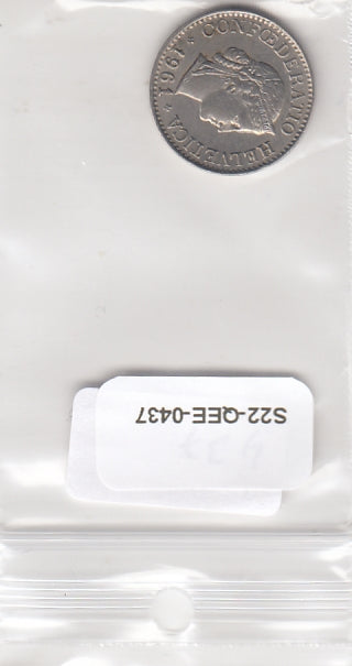 S22-QEE-0437 Switzerland 10 Rappen VF 1961 KM27