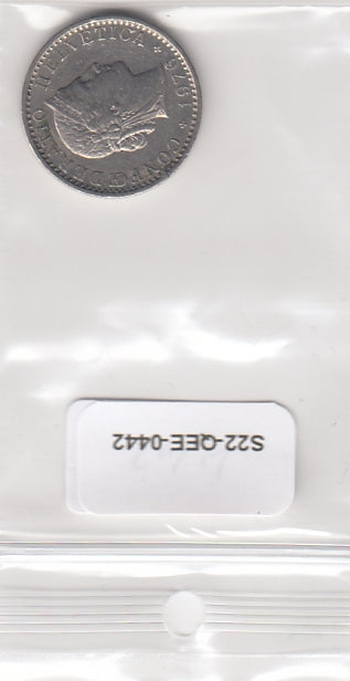 S22-QEE-0442 Switzerland 20 Rappen VF 1976 KM29a