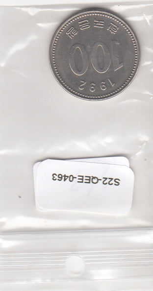S22-QEE-0463 Korean South 100 Won VF 1992 KM35