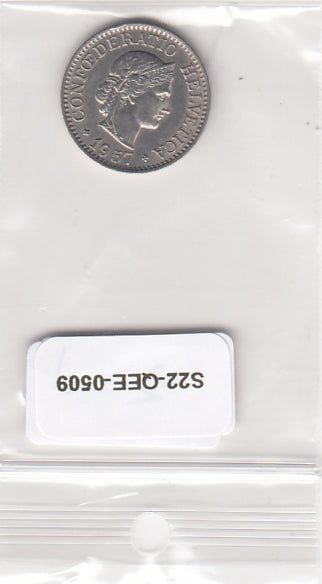 S22-QEE-0509 Switzerland 10 Rappen VF/XF 1957 KM27
