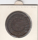 S22-R03-0329 Monaco 1 decime VF 1838 KM97