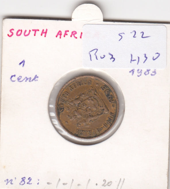S22-R03-0430 Zuid-Africa 1 cent FI/VF 1983 KM122