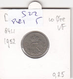 S22-RES-0005 Danmark 10 ore VF 1952 KM841