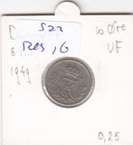 S22-RES-0016 Danmark 10 ore VF 1949 KM841.1