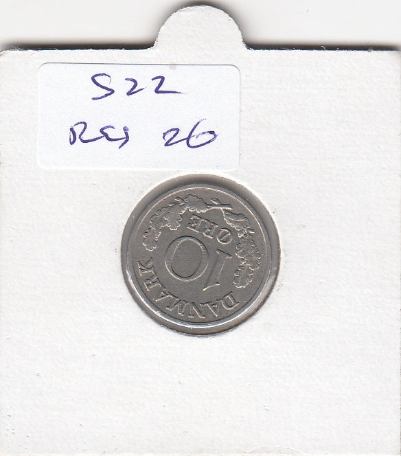 S22-RES-0026 Denemarken 10 ore VF 1968 KM849
