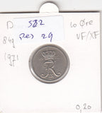 S22-RES-0029 Denemarken 10 ore VF 1971 KM849