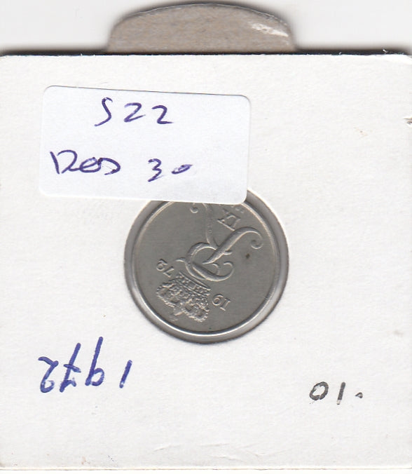 S22-RES-0030 Danmark 10 ore VF 1972 KM849