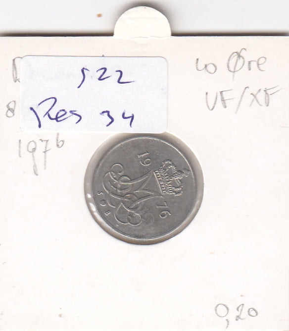 S22-RES-0034 Danmark 10 ore XF 1976 KM860