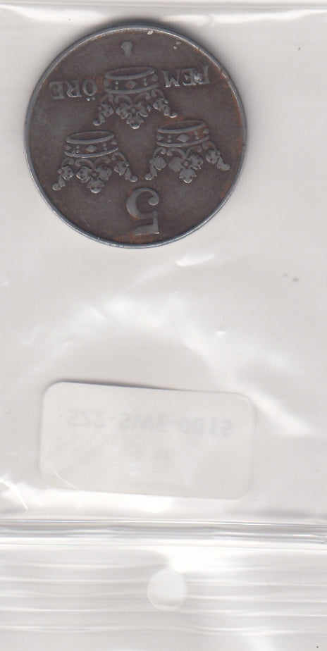 S22-SWE-0015 Sweden 5 Ore VF 1944 KM812