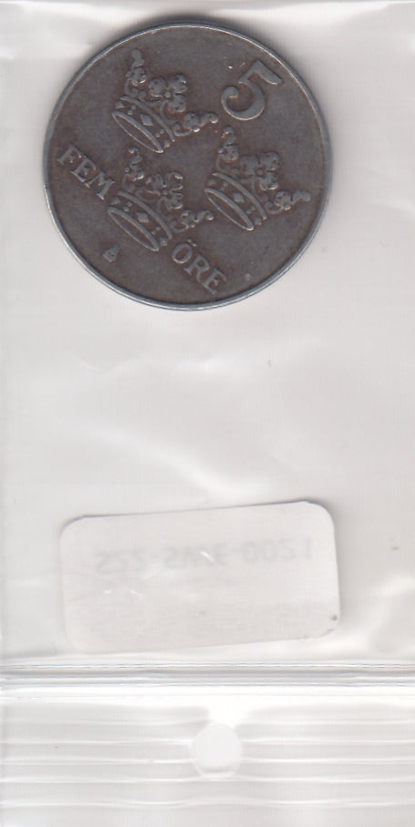 S22-SWE-0021 Sweden 5 Ore VF 1949 KM812