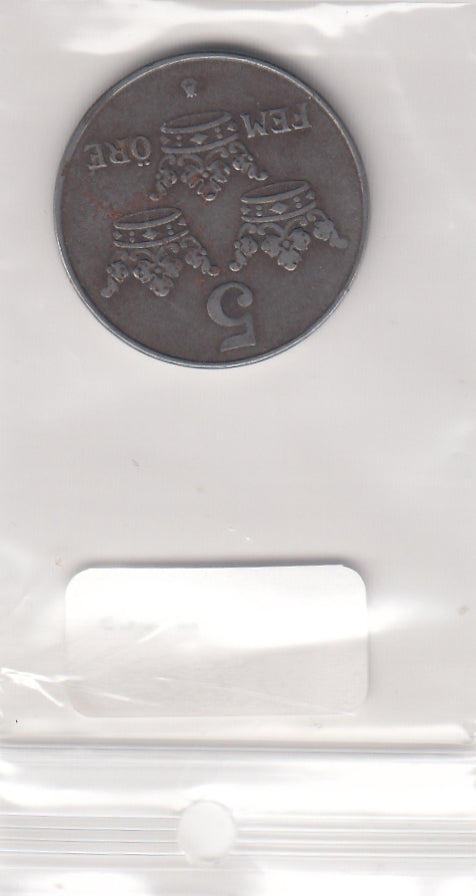 S22-SWE-0023 Sweden 5 Ore VF 1950 KM812