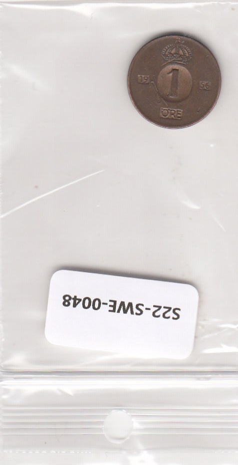 S22-SWE-0048 Sweden 1 ore VF 1956 KM820