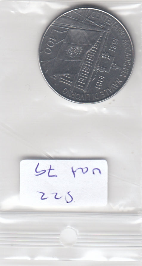 S22-VAT-0079 Italy 100 Lire VF+ 1981 KM108