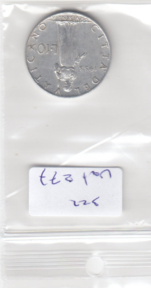S22-VAT-0277 Vaticaan 10 lire ZF 1953 KM52