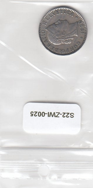 S22-ZWI-0025-M01 Zwitserland 20 Rappen Zfr 1939 KM29a