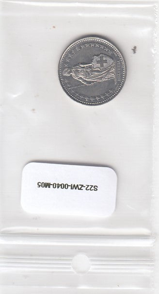 S22-ZWI-0040-M04 Zwitserland 1/2 Franc ZG/ZF 2007 KM23a B