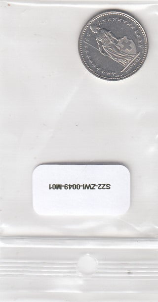 S22-ZWI-0049-M01 Switzerland 1/2 Franc VF/XF 1998 KM23a B