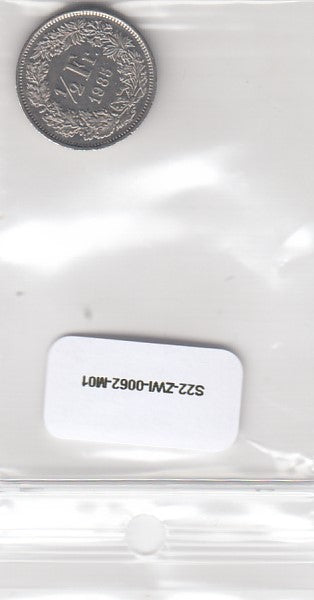 S22-ZWI-0062-M01 Switzerland 1/2 Franc VF+ 1985 KM23a