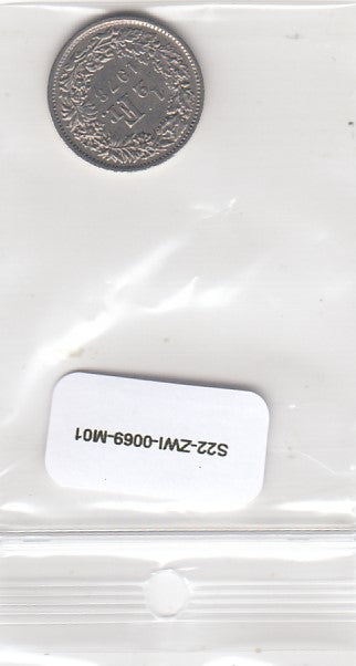 S22-ZWI-0069-M01 Switzerland 1/2 Franc VF 1978 KM23a