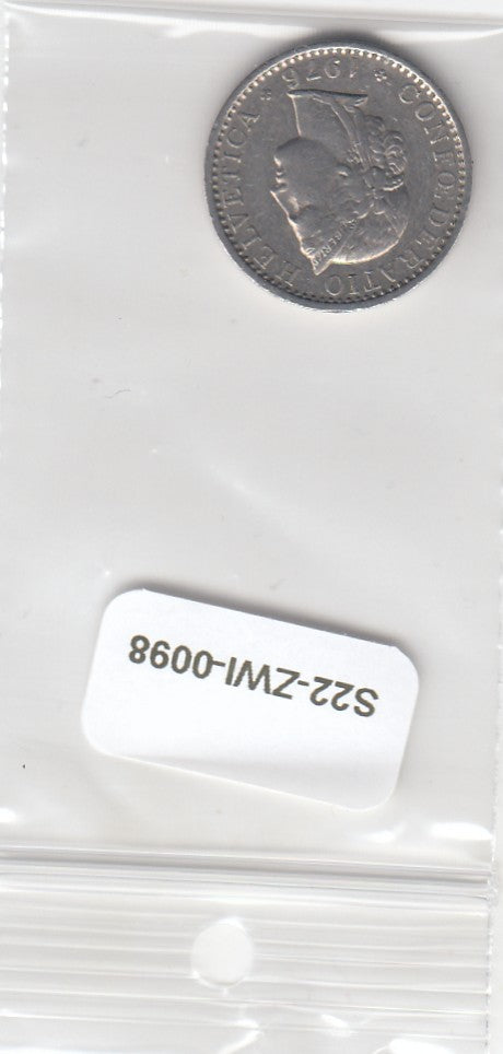 S22-ZWI-0098-M01 Zwitserland 20 Rappen Zfr 1976 KM29a