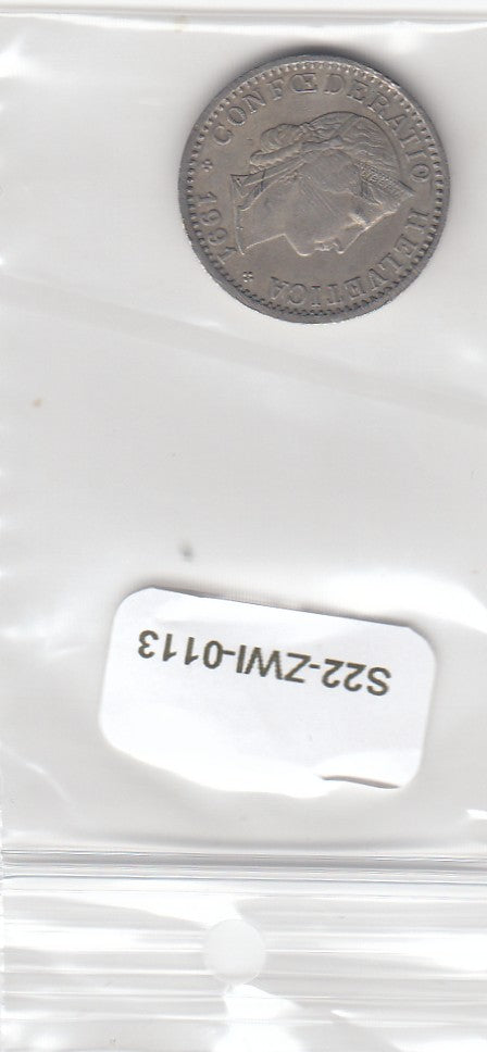 S22-ZWI-0113-M01 Switzerland 20 Rappen XF 1991 KM29a B