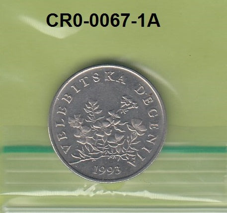 S3-CRO-0067-01 Croatia 50 lipa 1993  XF KM# 8