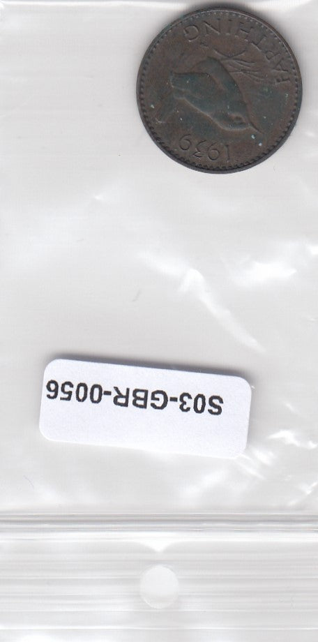 S3-GBR-0056 Verenigd Koninkrijk 1 farthing 1939  VF KM 843