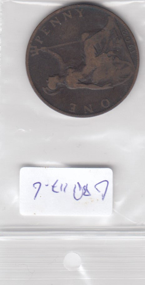S3-GBR-0117-06 Verenigd Koninkrijk 1 penny 1902  2.5 KM 794
