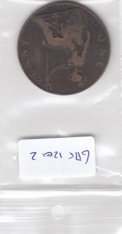 S3-GBR-0120-02 Verenigd Koninkrijk 1 penny 1905  2 KM 794