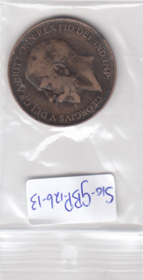 S3-GBR-0126-13 Verenigd Koninkrijk 1 penny 1912 HEATON MINT FI/VF KM 810