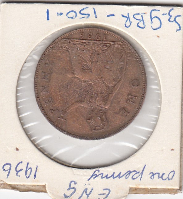 S3-GBR-0150-01 Verenigd Koninkrijk 1 penny 1936  VF KM 838