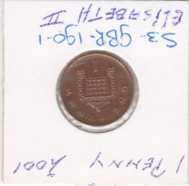 S3-GBR-0190-01 Verenigd Koninkrijk 1 penny 2001  VF KM 986