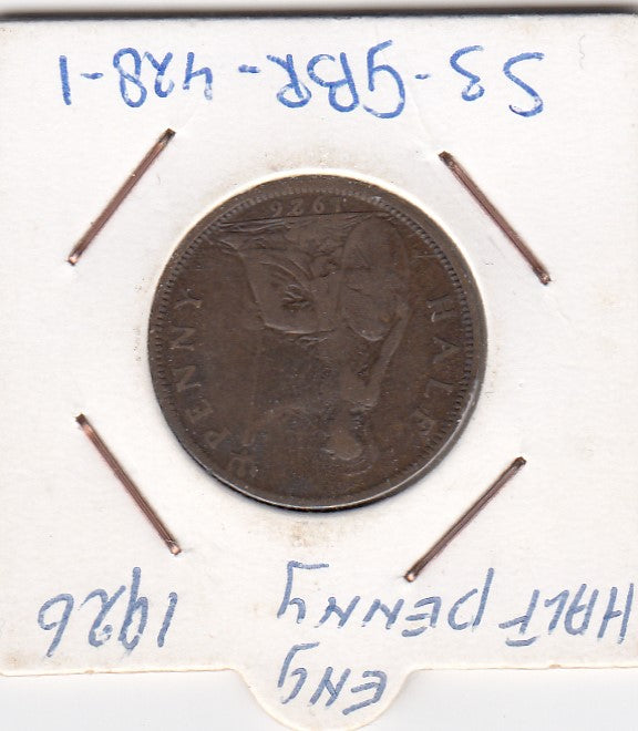 S3-GBR-0428-01 Verenigd Koninkrijk ½ penny 1926  VF KM 824