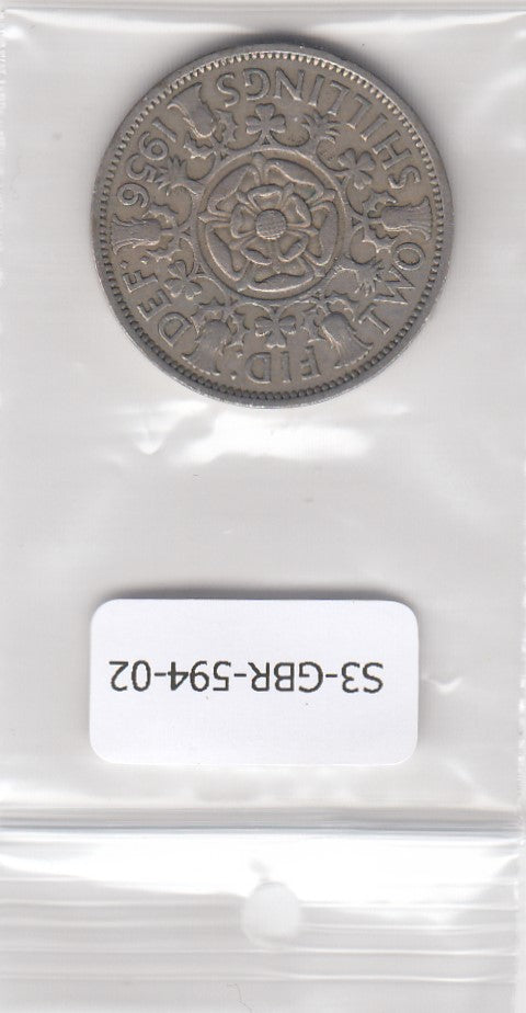 S3-GBR-0594-02 Verenigd Koninkrijk 2 shillings (florin) 1956  VF KM 906
